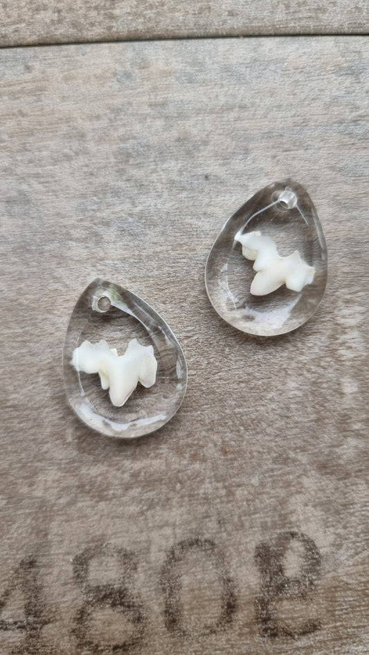 Tier Milchzahnanhänger, einzigartiges Schmuckstück aus Milchzahn deines Tieres