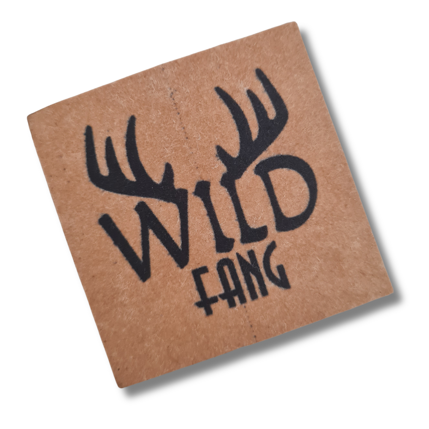 Spruch auf Patch aus veganem Leder, Snap Paper mit Statement zum Aufnähen