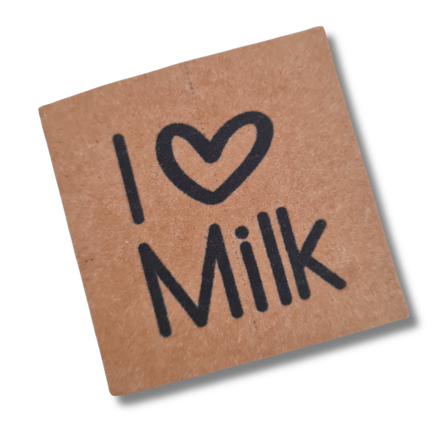 Spruch auf Patch aus veganem Leder, Snap Paper mit Statement zum Aufnähen