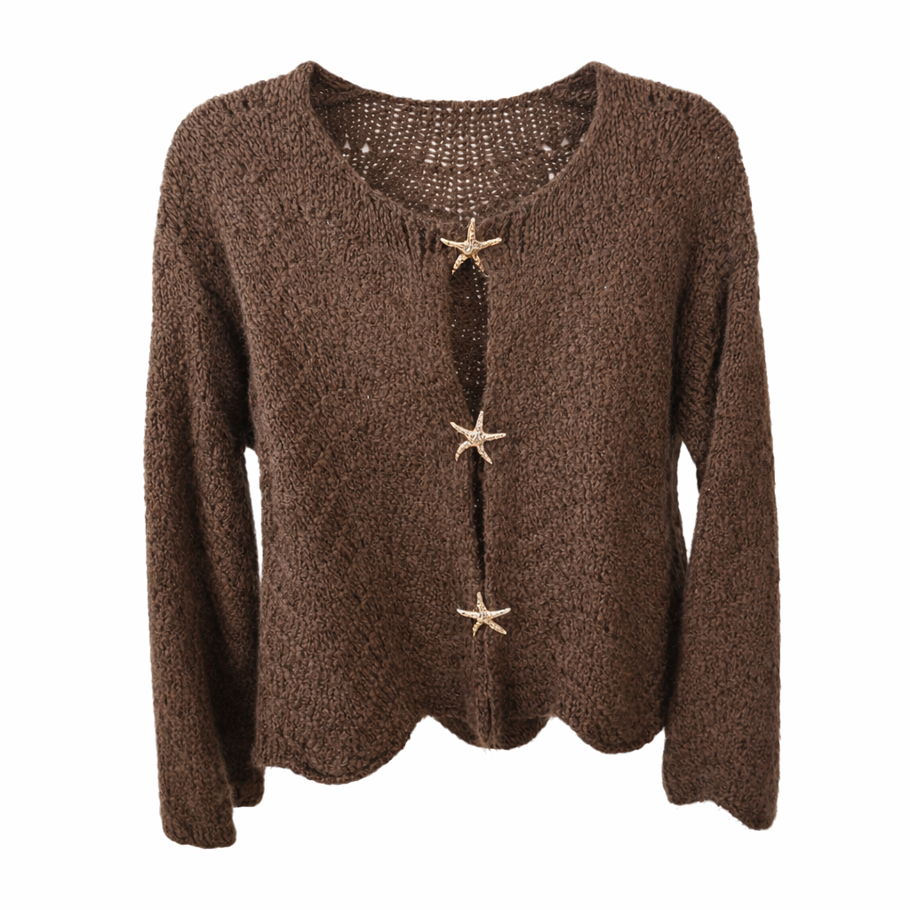 Strickjacke mit Seesternen