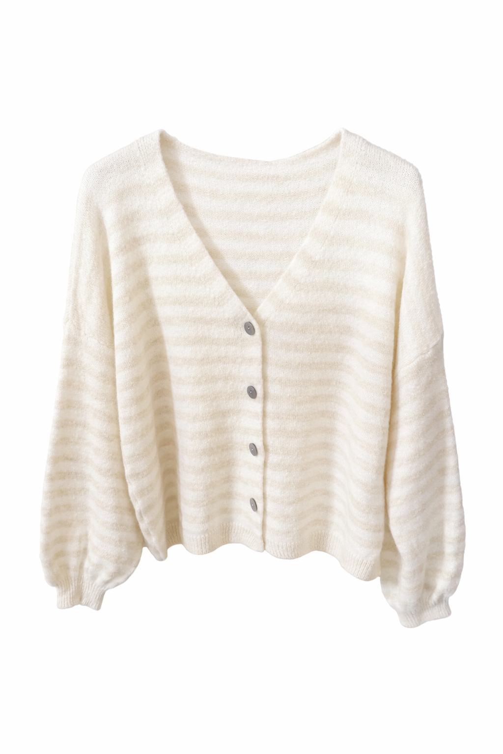 Strickcardigan „Spring Soft“ – Creme | One Size (tragbar ca. 36–42)