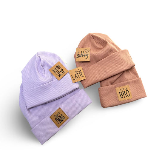 Einfarbige Mütze mit Spruch zum Auswählen für ERWACHSENE