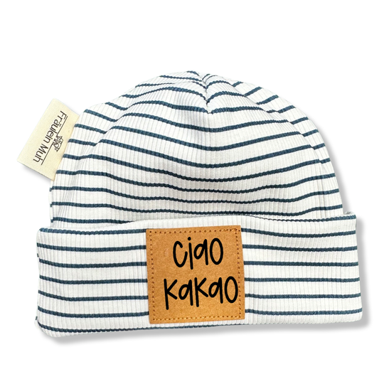 Spruch auf Patch aus veganem Leder, Snap Paper mit Statement zum Aufnähen