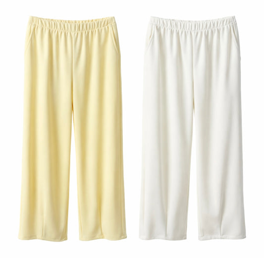 Pastell Dream Pants in gelb & weiß