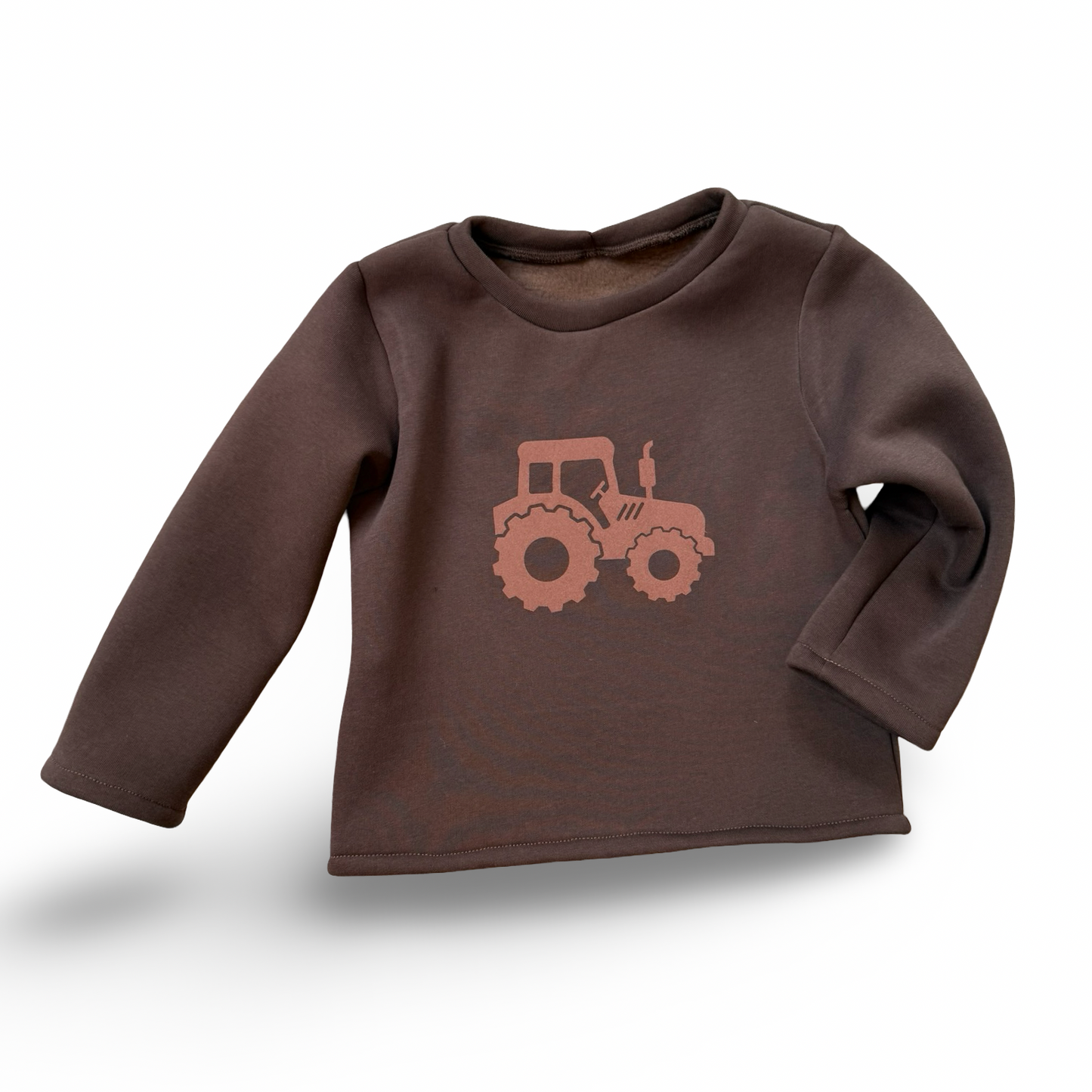 Kuschelweicher Jersey-Sweater mit Traktor-Print