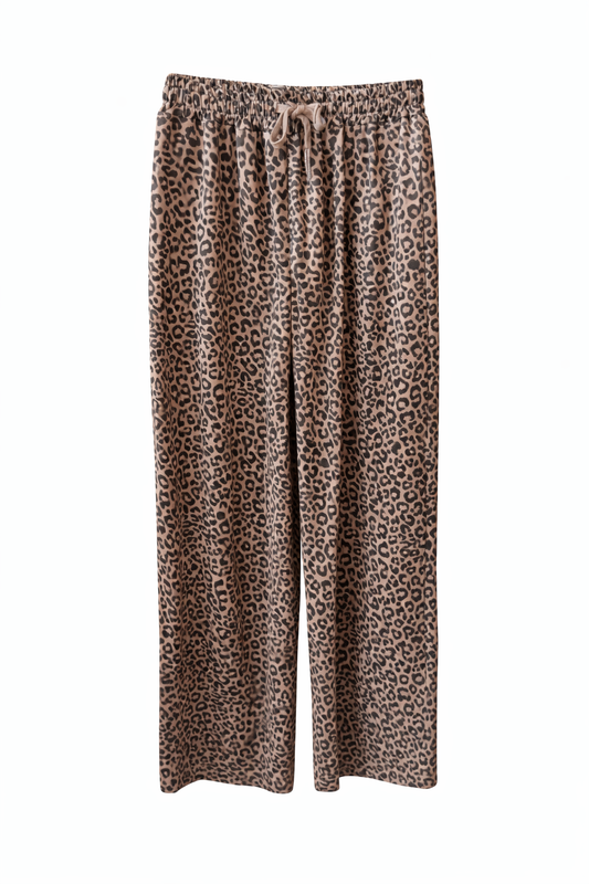 Weite Stretchhose „Wild Comfort“ – Leo Print | One Size (tragbar ca. 38–44)