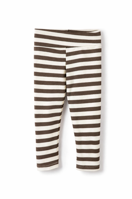 Leggings Streifen braun