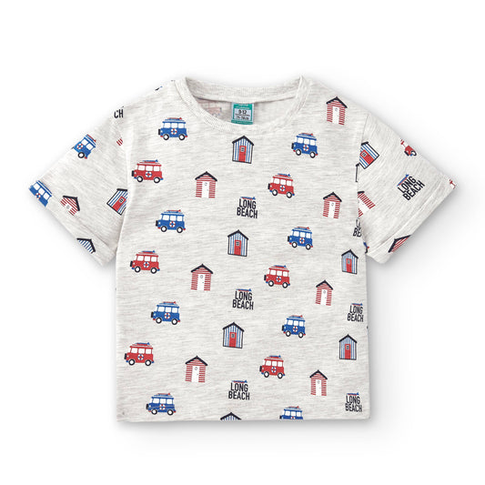 Baby Kinder T-Shirt mit Auto Print